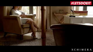 Xchimera-Lauren Crist-Sexy Chexiya Teen etuk tajribali odam bilan qo&#039;pol jinsiy aloqa qilishga harakat qiladi